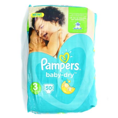 Pampers Baby Dry Gt T3 X50