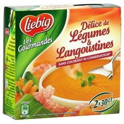 Liebig 600G Delice Legumes Et Langoustines 2X30Cl