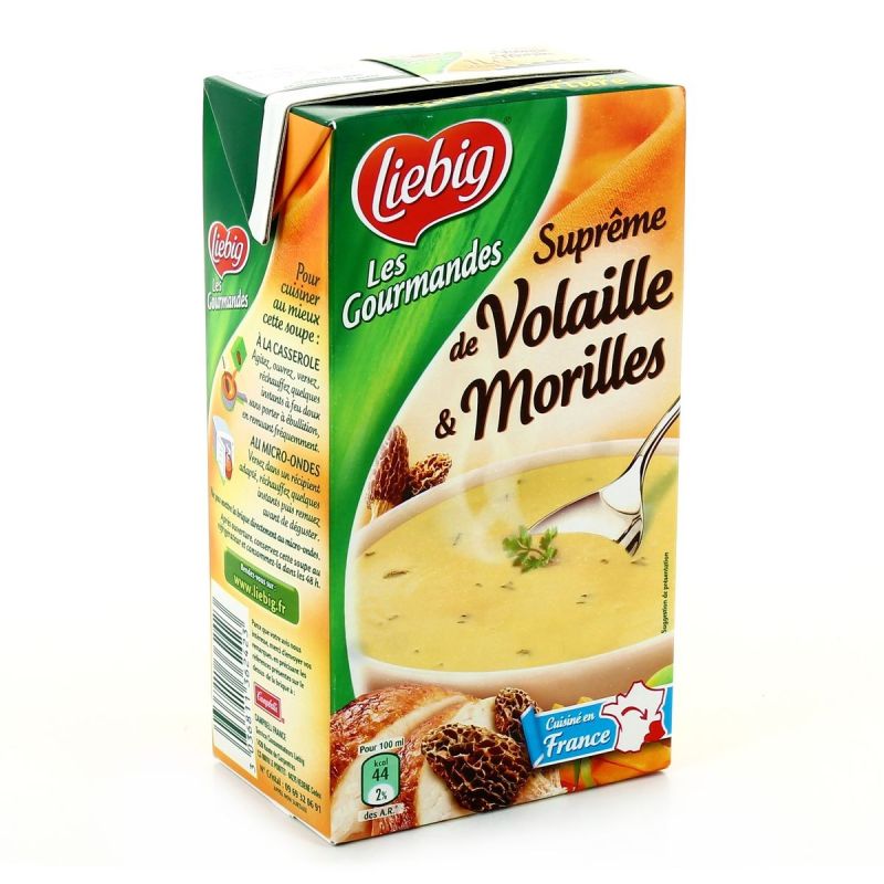 Liebig Brick 1L Soupe Gourmande Volaille Legumes Morilles
