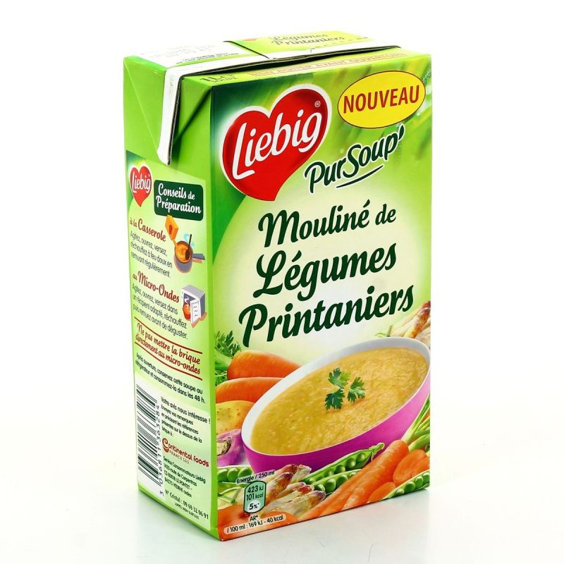 Liebig Brick 1L Pursoup Moulinee Legumes Printaniers