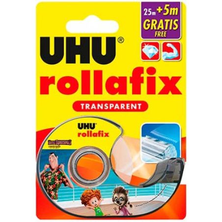 Uhu Devid.Ruban Transparent 25M+5M Rollafix