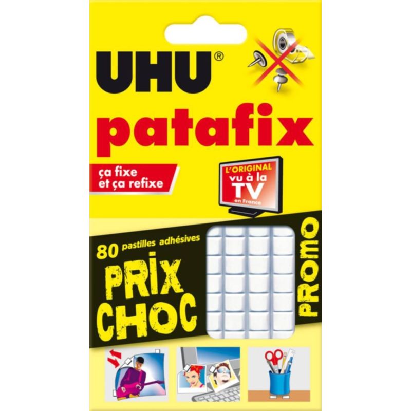 Uhu Patafix Blanc 80 Pasaint Predecoupees Uhu.