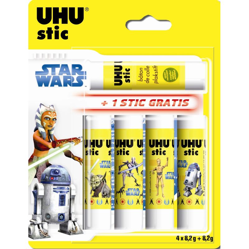 Uhu L.5 Colle Stick Blanc 8G2 Dont 1 Gratuit