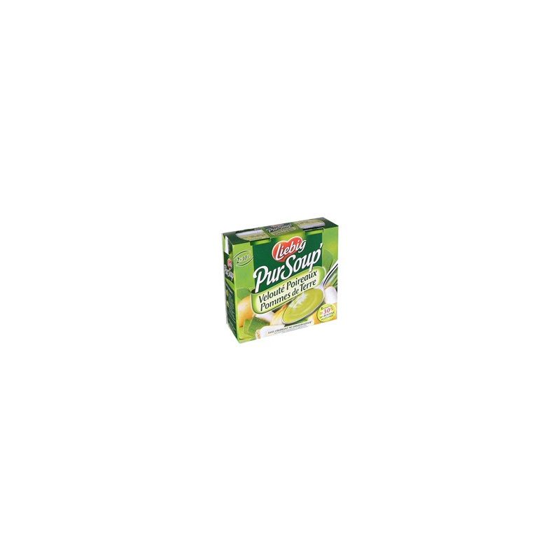 Liebig Soupe Poireaux Pdt Crème Les 2 Briques De 30 Cl