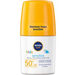 Nivea Protection Solaire Sensitive Kids Spf 50+ Le Roll-On De 50Ml