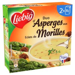 Liebig Soupe D'Asperges Aux Éclats De Morilles : Le Paquet 2 Briques 300G