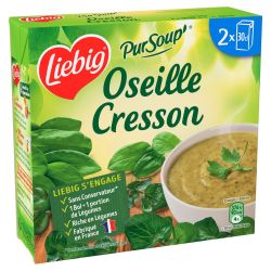 Liebig Soupe Oseille Cresson Et Crème Fraiche : Les 2 Briques De 30Cl
