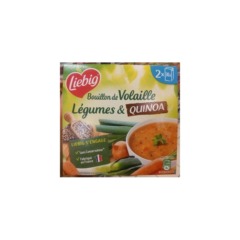 Liebig Lb Soup Bouil Leg Quinoa2X30Cl