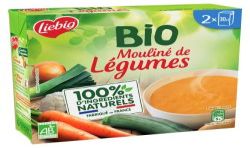 Liebig Soupe Bio Mouliné De Légumes : Les 2 Briques 30Cl
