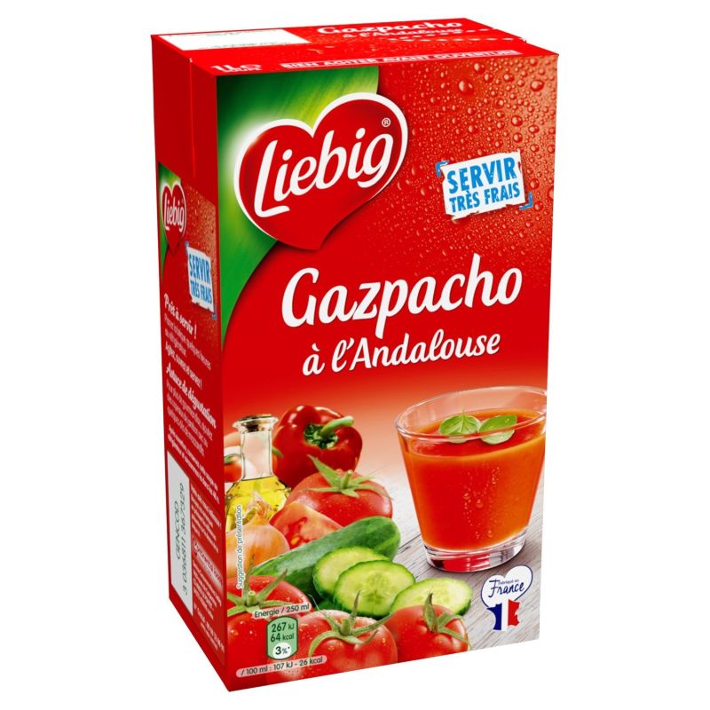 Liebig Soupe Froide Gazpacho À L'Andalouse La Brique D'1L