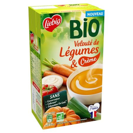 Liebig Soupe De Légumes & Crème Bio : La Brique D'1L