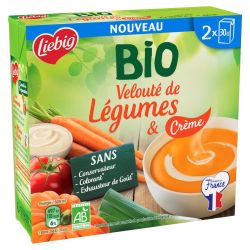 Liebig Velouté De Légumes Et Crème Bio : Les 2 Briques 30Cl
