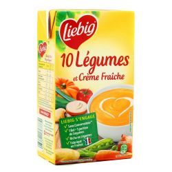 Liebig Soupe Aux 10 Légumes Et Crème Fraîche : La Brique D'1L