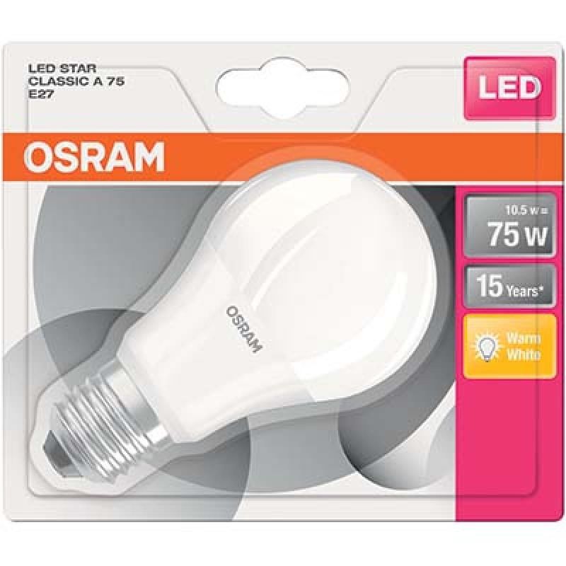 Osram B.1 Led Depoli10W : 75W E27 Opalisee