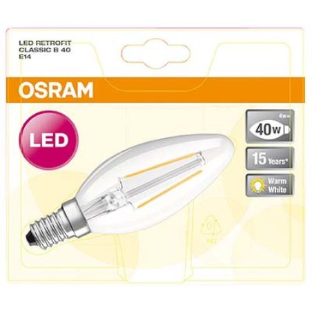 Osram Amp.Led Fil.Flm.4W : 40 E14