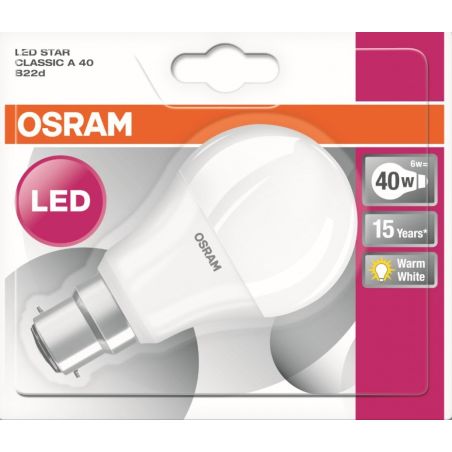Osram Amp.Led Star Std 6W : 40B22