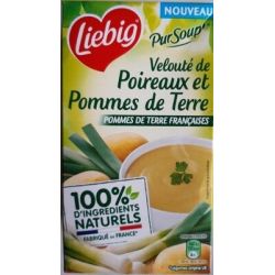 Liebig Pur'Soup Origine France Velouté De Poireaux Pommes Terre : La Brique D'1L