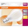 Osram B.1 Led Standard 7W : 60W B22 Blanc Chaud Depoli