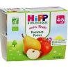 Hipp 4X100G Coupelle Pomme/Poire Bio