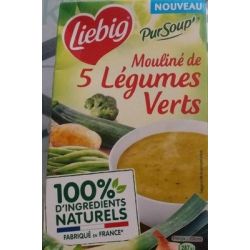 Liebig Pursoup Mouliné De 5 Légumes Verts 1L