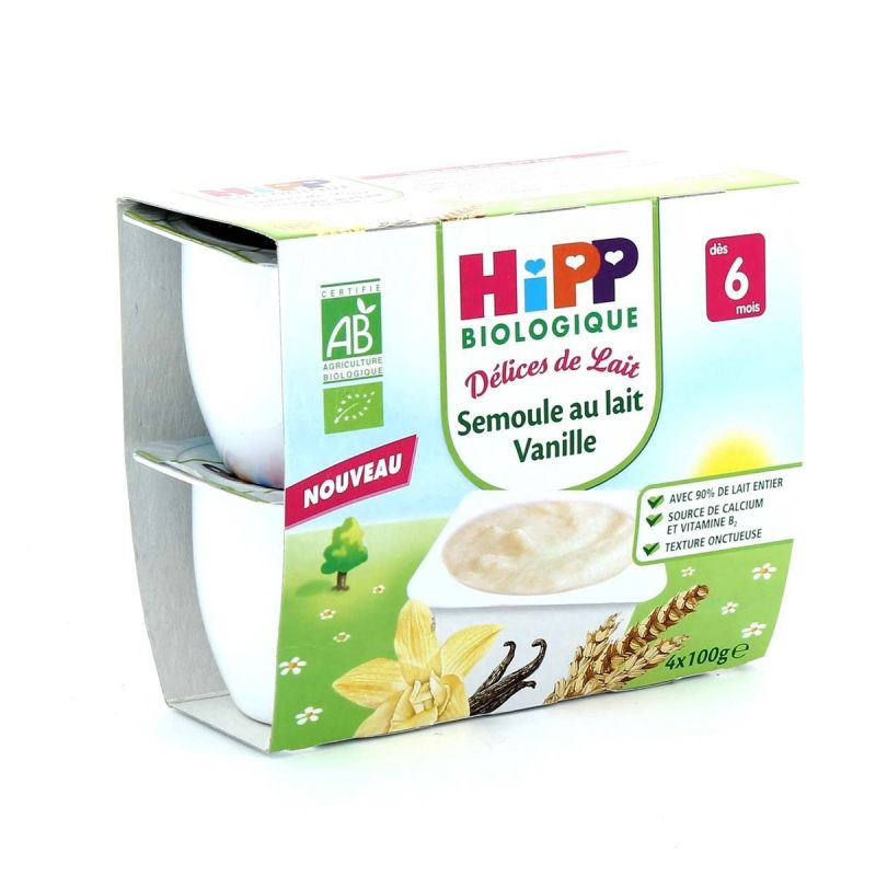 Hipp Semoule Vanil Coup 4X100G