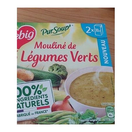 Liebig Pursoup Mouliné De 5 Légumes Verts : Le Pack 2 Briques X 30Cl