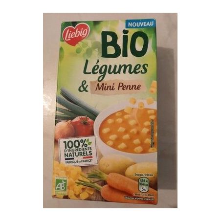 Liebig Soupe Légumes & Mini Penne Bio : La Brique De 1L