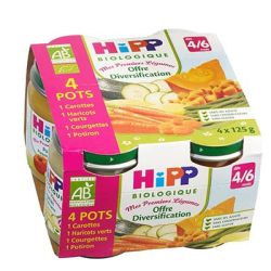 Hipp 4X125G Pots 1Ers Legumes Bio