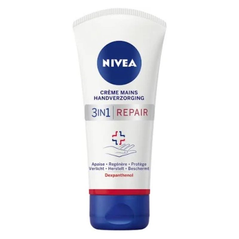 Nivea Crème Mains Répaire 3En1 : Le Tube De 75Ml