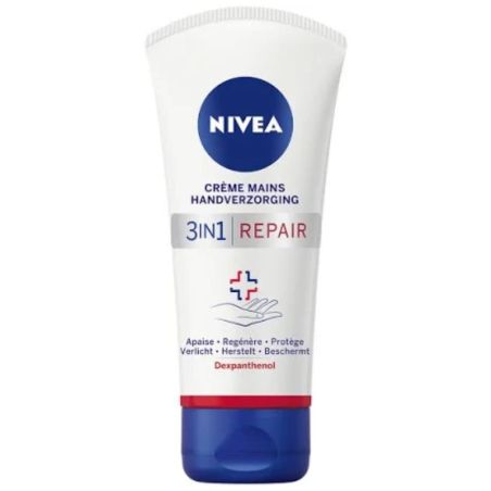Nivea Crème Mains Répaire 3En1 : Le Tube De 75Ml