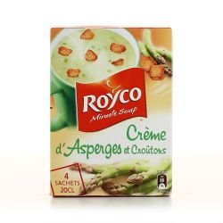 Royco Soupe Déshydratée Asperges Croûtons : Les 4 Sachets De 20 Cl