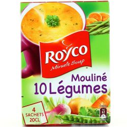 Royco Soupe Déshydratée 10 Légumes : Les 4 Sachets De 20 Cl