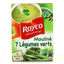 Royco Soupe Déshydratée Mouliné 7 Légumes Verts : Les 4 Sachets