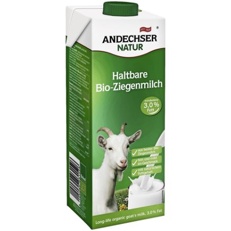Andechser 1L Lait De Chevre Bio