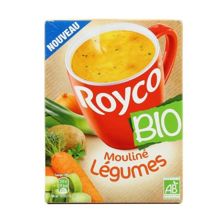 Royco Soupe Déshydratée Légumes Bio : La Boite De 3 Sachets 18G - 54 G