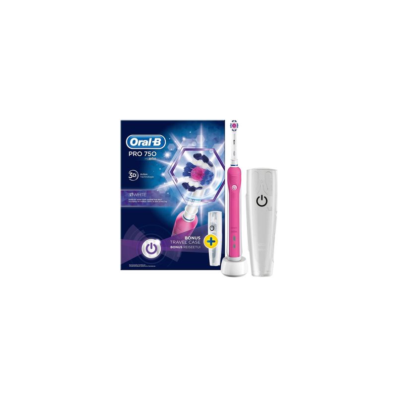 Oral B Bad Elec P750 3Dw+Etui Voya Ob