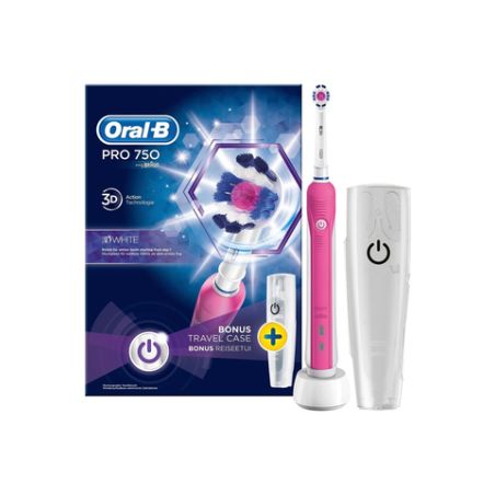 Oral B Bad Elec P750 3Dw+Etui Voya Ob