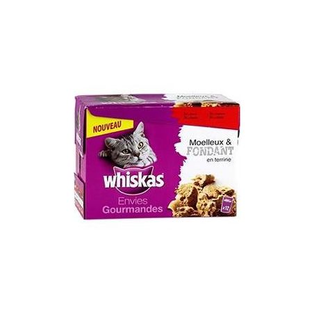 Whiskas Pack 12X85G Envie Gourmande Moelleuse Fondant