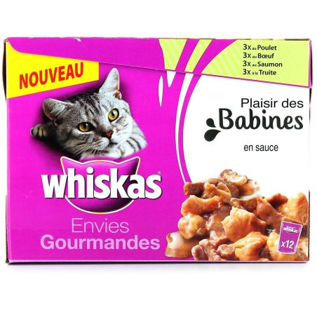 Whiskas 12X85G Plaisir Babines Whishas