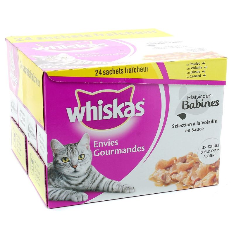 Whiskas Pack 24X85G Plaisir Babines