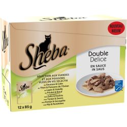 Sheba Dble Delice V/Pois 12X85
