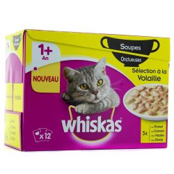 Whiskas Soupes Volaille 12X85G