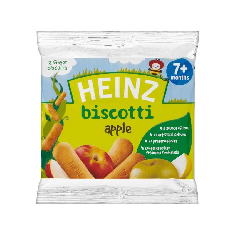 Heinz 7+ Months Apple Biscotti Snack 12X 60G