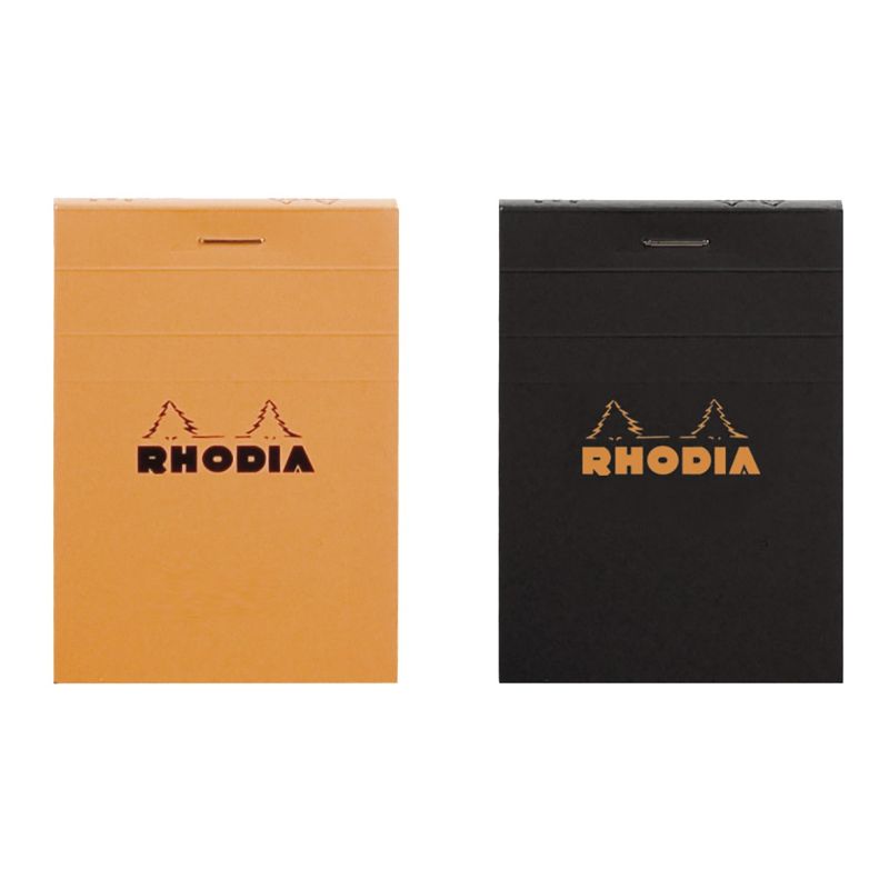 Rhodia Bloc De Bureau 7.4X10.5 Cm 160 Pages Petits Carreaux Noir