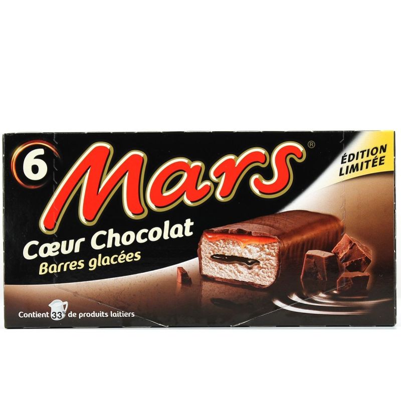 Mars 270Ml 6 Coeur Chocolat