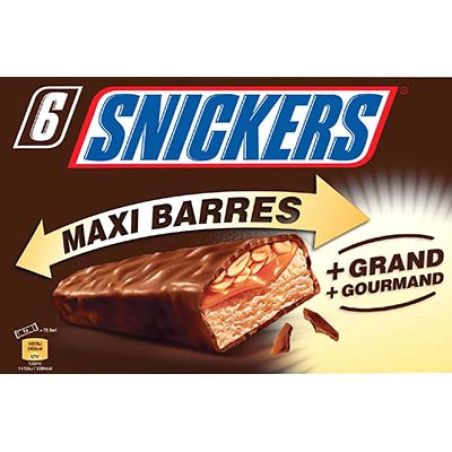 Mars 6X Snickers Maxi Barres 435Ml