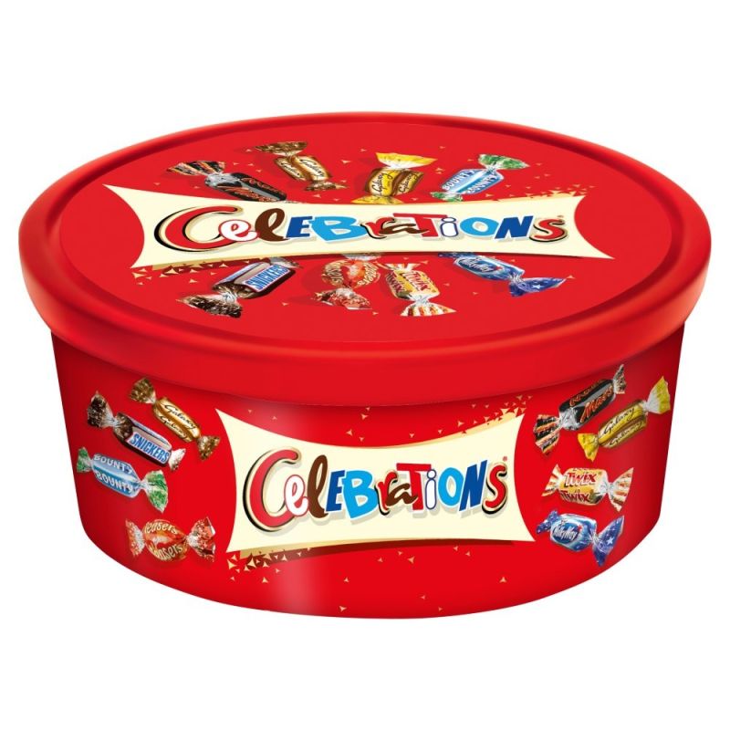 Mars Celebrations Chocolate Tub 650G An Assortment Of Milk Chocolates