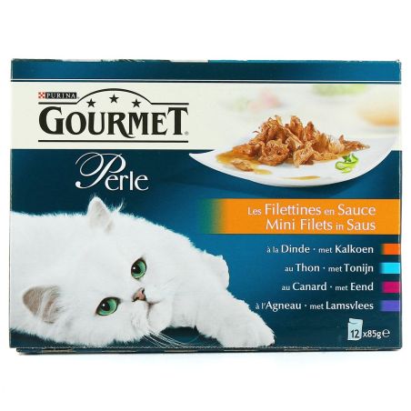 Gourmet Les Filettines : Dinde, Canard, Agneau, Thon 12X85G