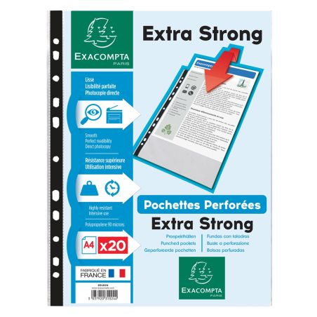Exacompta 20 Poch. Perf. A4