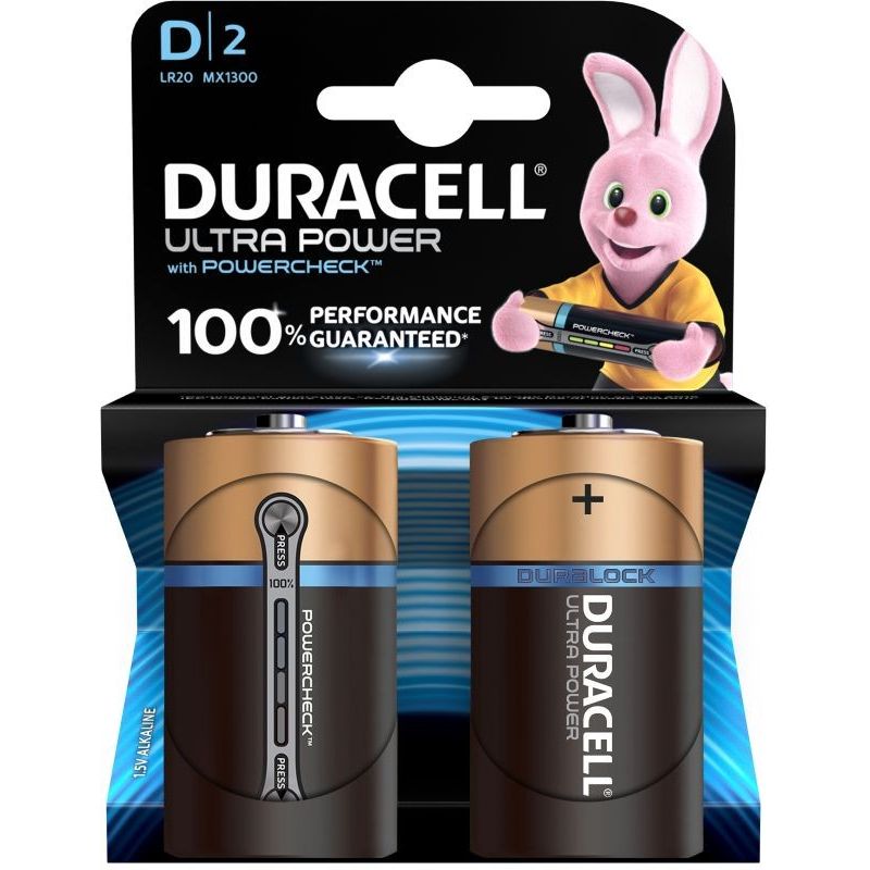 Duracell Dur.Pile.Alcal.Ult.Pow.Lr20X2